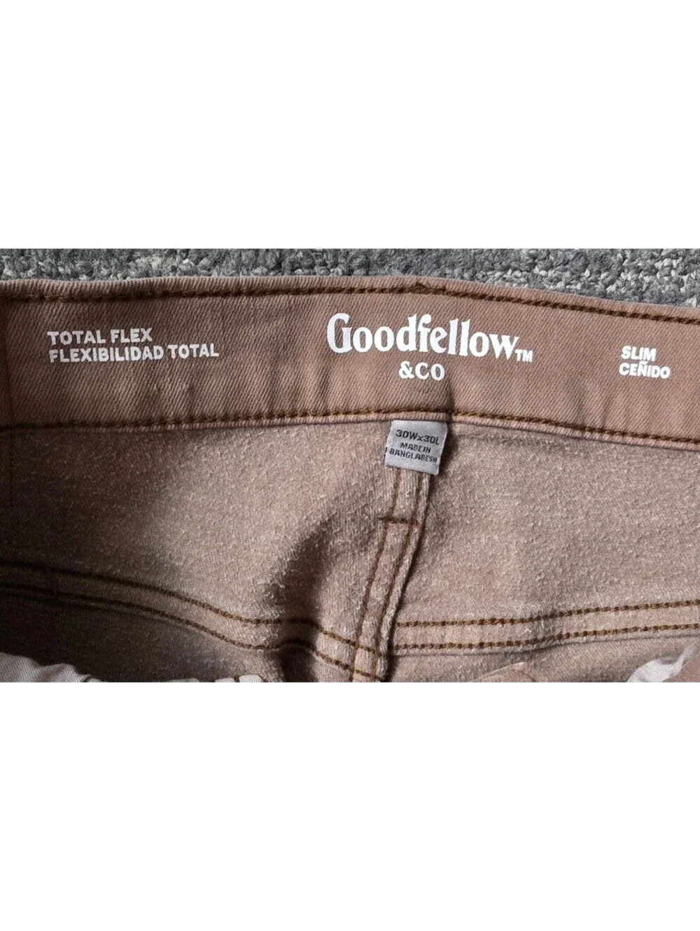Mens Goodfellow & Co. Khaki's  30x30 Total Flex Slim